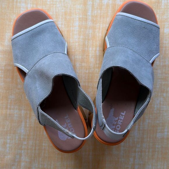 Sorel Joanie III Slingback Wedge Shoes sz 7 - Picture 9 of 9